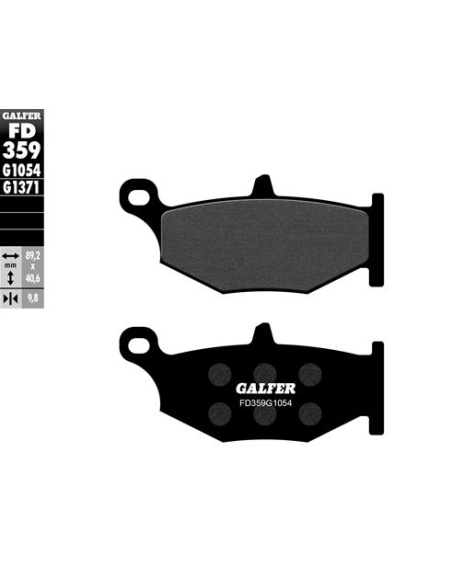Pastillas GALFER FD359G1054 Semi Metal FD359G1054 | Motoauto