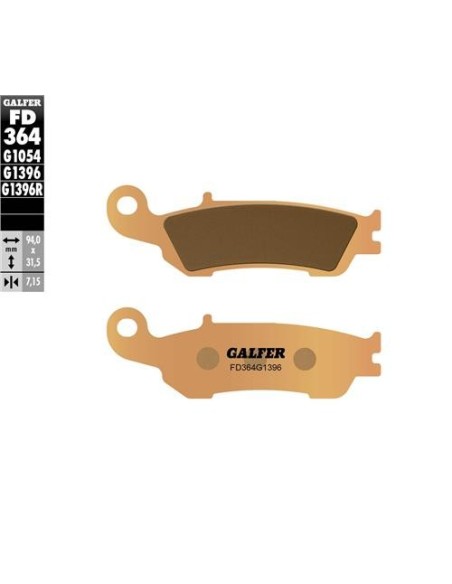 Pastillas GALFER FD364G1396 Sinter FD364G1396 | Motoauto