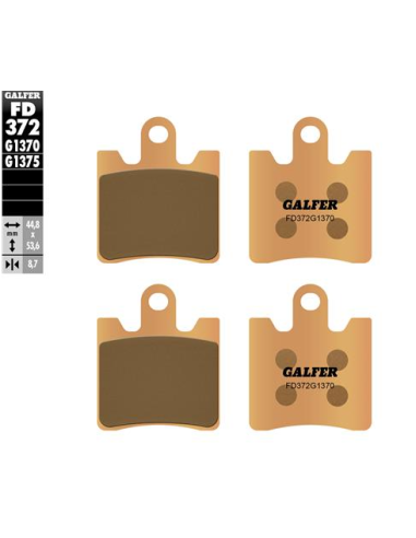 Pastillas GALFER FD372G1370 Sinter FD372G1370 | Motoauto