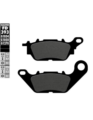 Pastillas GALFER FD393G1050 Scooter FD393G1050 | Motoauto