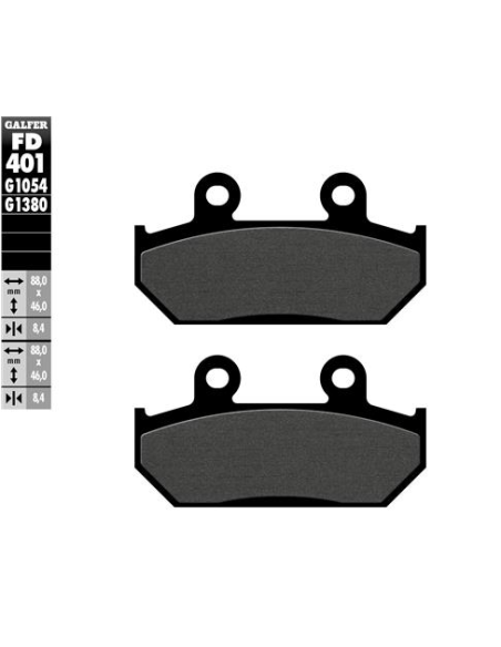 Pastillas GALFER FD401G1380 Scooter FD401G1380 | Motoauto