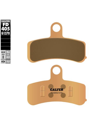 Pastillas GALFER FD405G1370 Sinter FD405G1370 | Motoauto