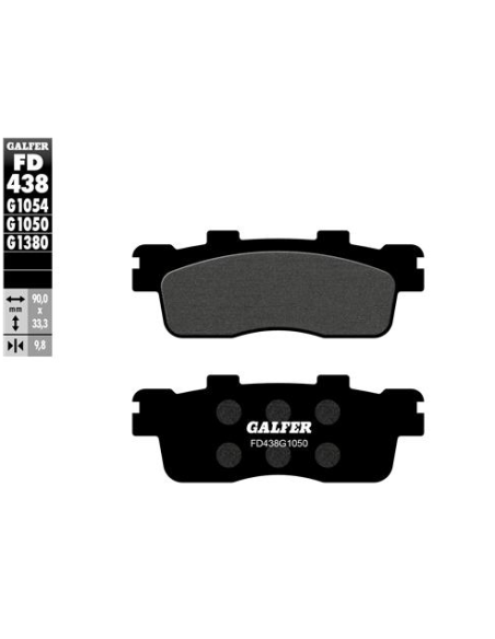 Pastillas GALFER FD438G1050 Scooter FD438G1050 | Motoauto