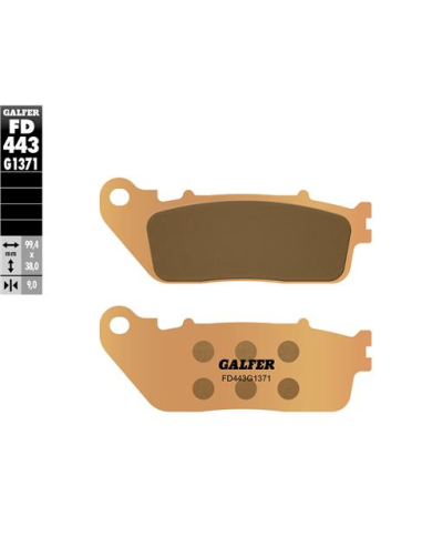 Pastillas GALFER FD443G1371 Sinter FD443G1371 | Motoauto