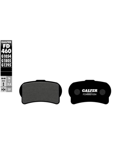 Pastillas GALFER FD460G1805 Trial Top FD460G1805 | Motoauto
