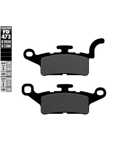 Pastillas GALFER FD473G1380 Scooter FD473G1380 | Motoauto