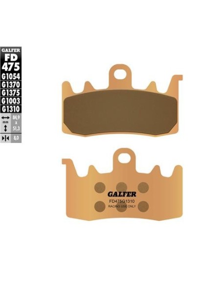 Pastillas GALFER FD475G1310 Sinter FD475G1310 | Motoauto