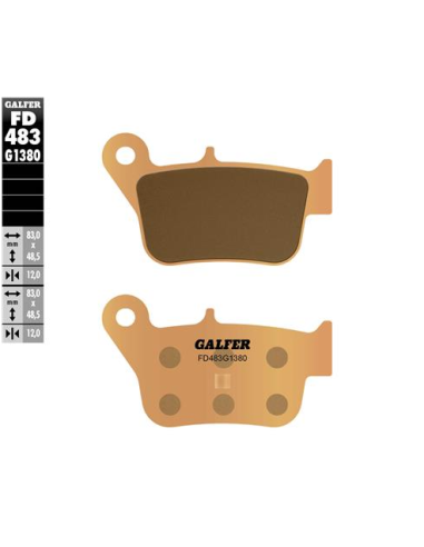 Pastillas GALFER FD483G1380 Scooter FD483G1380 | Motoauto
