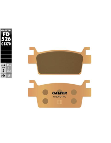 Pastillas GALFER FD526G1370 Sinter FD526G1370 | Motoauto