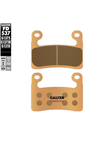 Pastillas GALFER FD537G1375 Sinter FD537G1375 | Motoauto