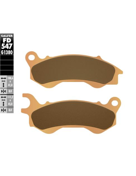 Pastillas GALFER FD547G1380 Scooter FD547G1380 | Motoauto