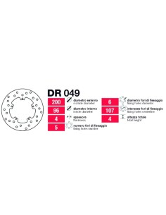 Discos De Freno Delt Piaggio Varios DR049 | Motoauto