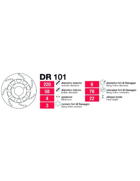 Discos De Freno Tras Honda Crm-Nsr-Raidem DR101 | Motoauto