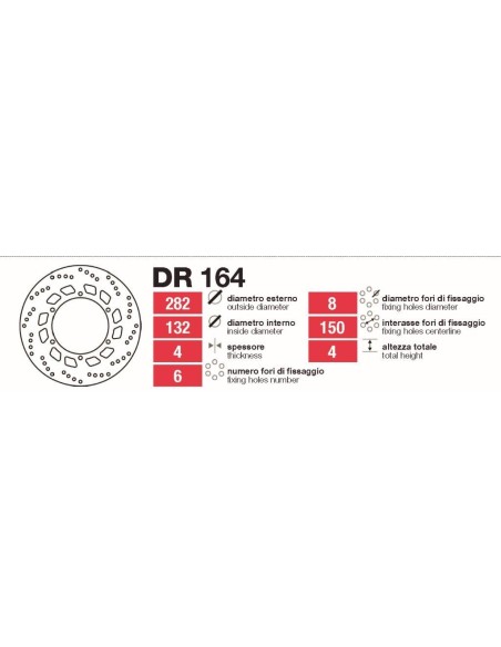 Discos De Freno Delt Yamaha Tenere-Virago DR164 | Motoauto