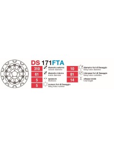 Discos De Freno Delt Kawa Zx9-Zxr-Zzr DS171FTA | Motoauto
