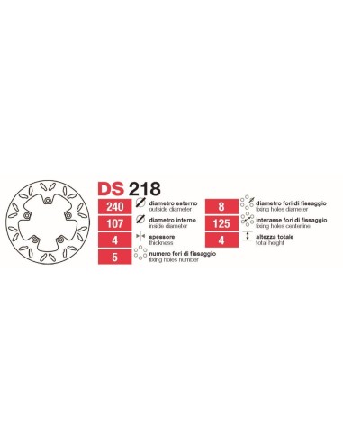 Discos De Freno Tras Ducati 749-999 DS218 | Motoauto