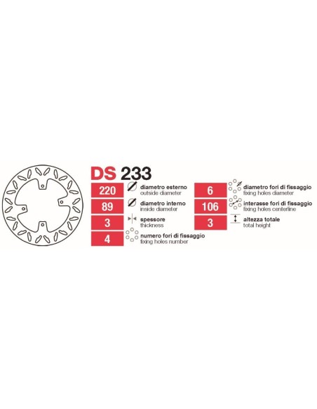 Discos De Freno Delt Honda Cr80-Crf150 DS233 | Motoauto