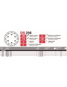Discos De Freno Tras Suzuki Rm 125-250 DS256 | Motoauto