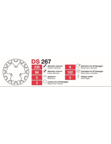 Discos De Freno Tras Yamaha Majesty - DS267 DS267 | Motoauto