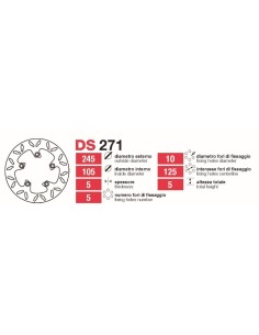 Discos De Freno Tras Yamaha Fazer-Mt03 DS271 | Motoauto