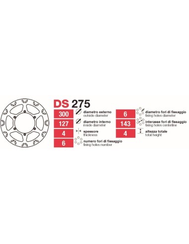 Discos De Freno Delt Ktm Lc4-Lc8 - DS275 DS275 | Motoauto