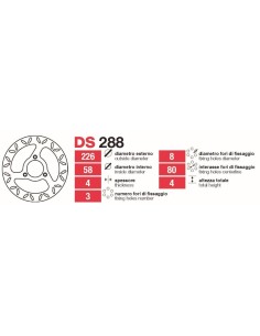 Discos De Freno Grimeca Peugeot 100-150 DS288 | Motoauto