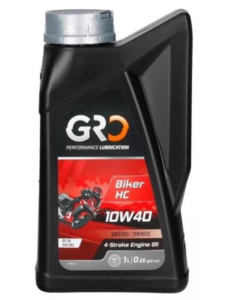 Aceite de motor Sintetico  GRO BIKER HC 9041190 | Motoauto
