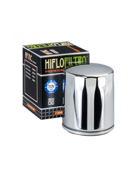 FILTRO ACEITE HIFLO HF170C CROMADO (50) HF170C | Motoauto