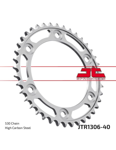 Corona JT Sprockets Acero JTR130640ZBK | Motoauto