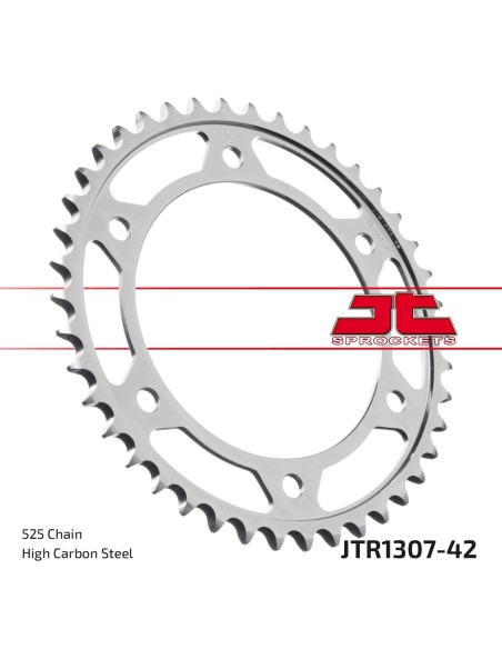Corona JT Sprockets Acero JTR130742ZBK | Motoauto