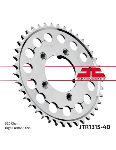 Corona JT Sprockets Acero JTR131540 | Motoauto