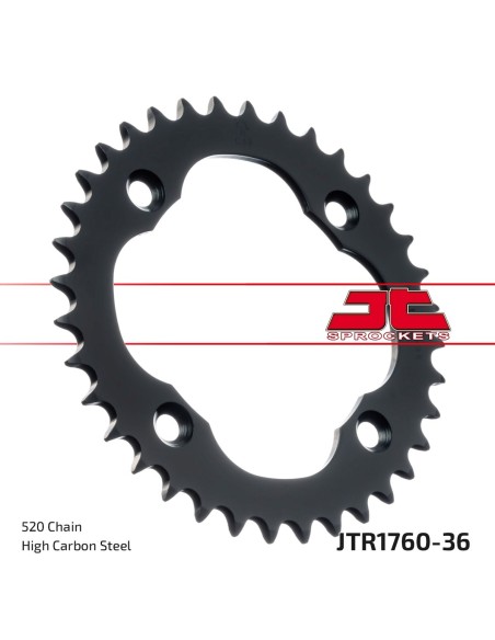 Corona JT Sprockets Acero JTR176036 | Motoauto