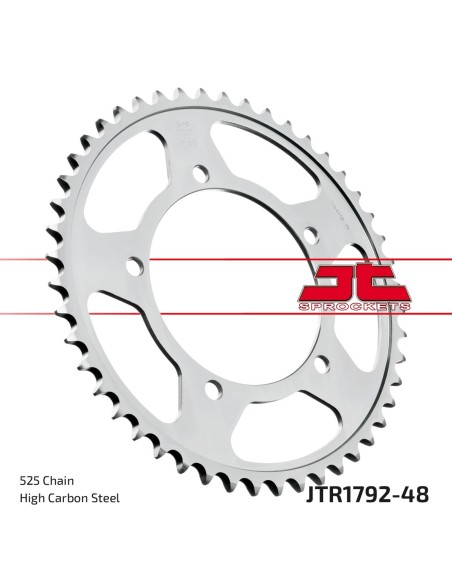 Corona JT Sprockets Acero JTR179248ZBK | Motoauto