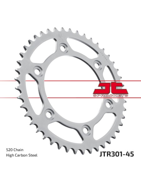 Corona JT Sprockets Acero JTR30145 | Motoauto
