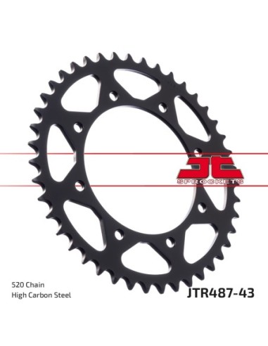Corona JT Sprockets Acero JTR48743ZBK | Motoauto