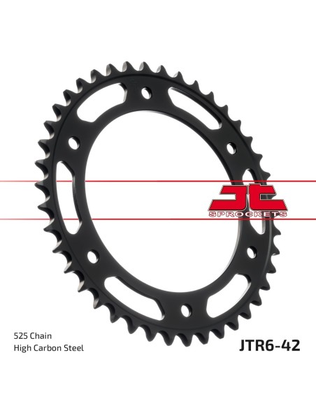 Corona JT Sprockets Acero JTR642ZBK | Motoauto