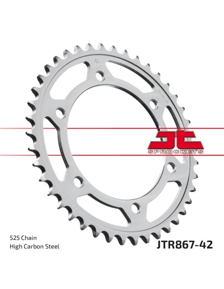 Corona JT Sprockets Acero JTR86742 | Motoauto