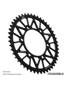 Corona JT SProckets Aluminio JTA202047BLK | Motoauto