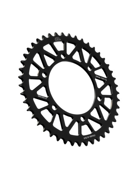 Corona JT SProckets Aluminio JTA48645BLK | Motoauto