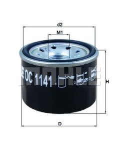 FILTRO ACEITE MAHLE OC1141 | Motoauto