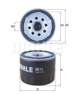 FILTRO ACEITE MAHLE OC11 | Motoauto