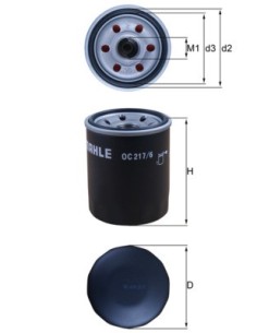 FILTRO MAHLE Aceite OC217/6 | Motoauto