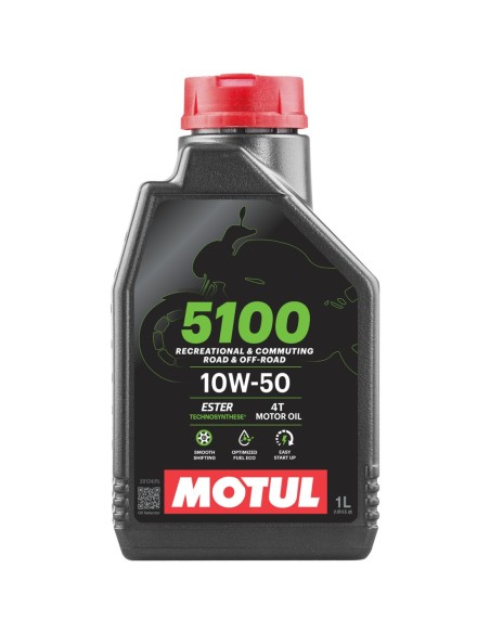 Aceite MOTUL 5100 10W50 4T 1L 104074 | Motoauto