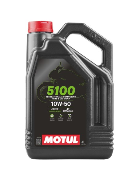 Aceite MOTUL 5100 10W50 4T 4L 104076 | Motoauto