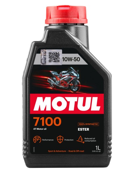 Aceite MOTUL 7100 10W50 4T 1L 104097 | Motoauto