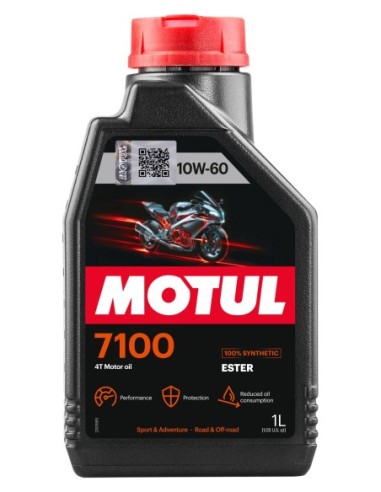 Aceite MOTUL 7100 10W60 4T 1L 104100 | Motoauto