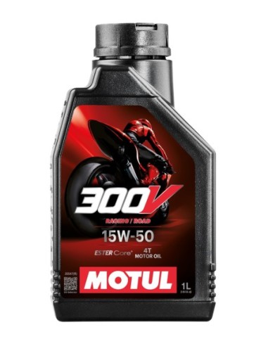 Aceite MOTUL 300V FLRoad Racing 15W50 1L 104125 | Motoauto