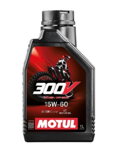 Aceite MOTUL 300V FLOff Road 15W60 1L 104137 | Motoauto