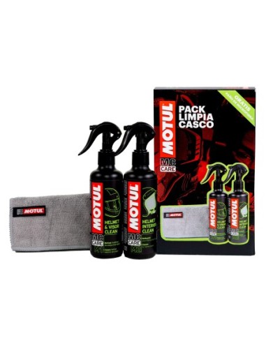 Pack Limpia Cascos MOTUL (M1 M2) 109920 | Motoauto