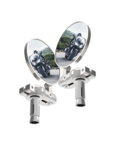Espejos para moto Oxford color plateado OX578 | Motoauto